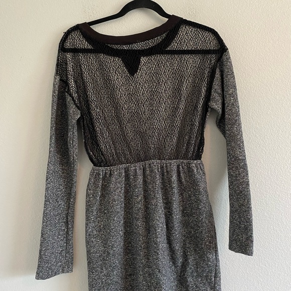 BCBG Generation Gray Long Sleeve Dress - Picture 4 of 5